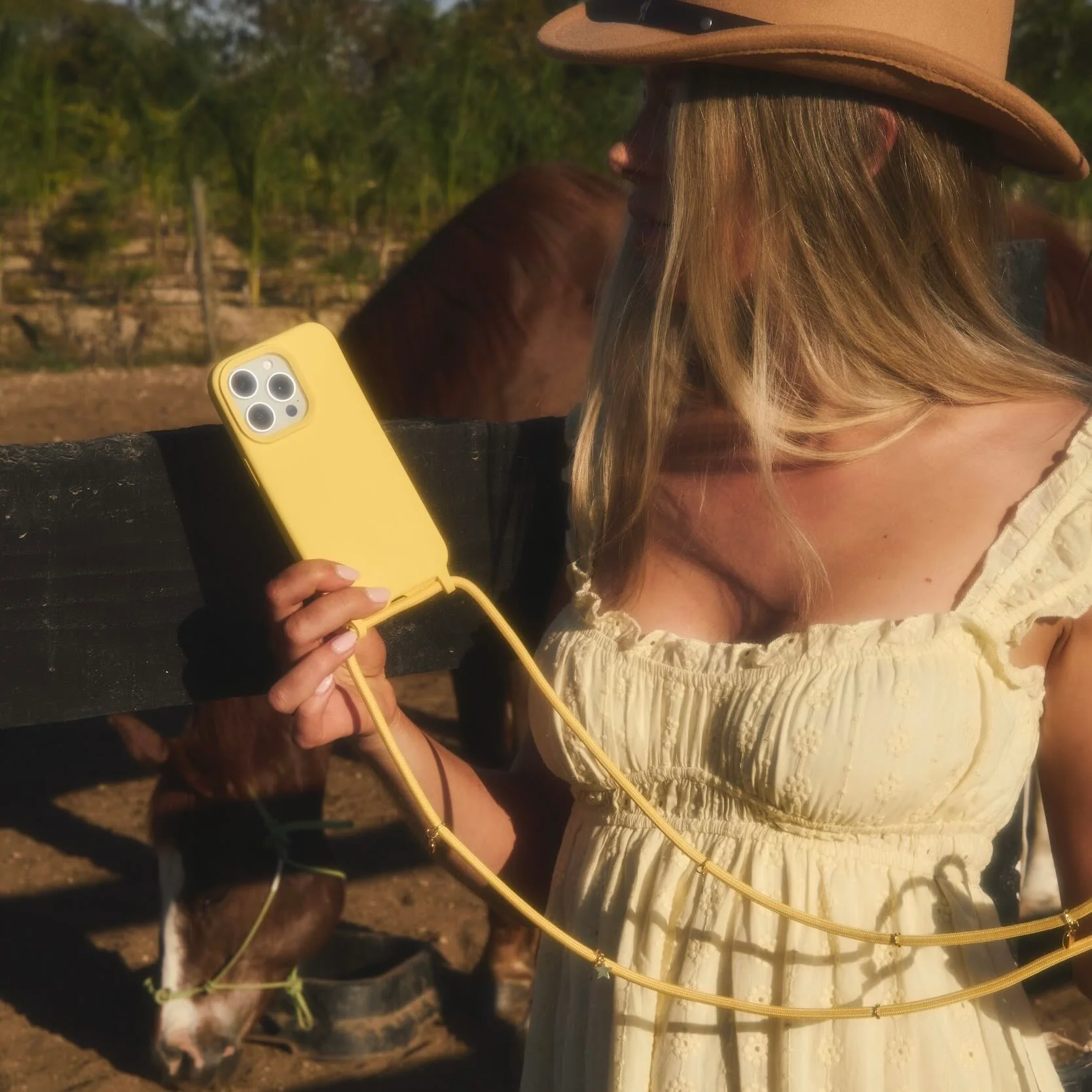 Cairo Phone Strap Set Butter Yellow - Image 8