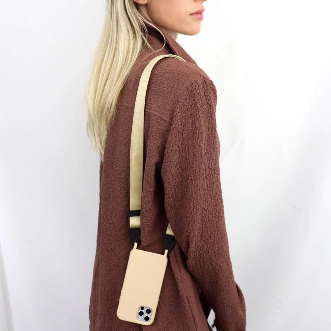 Carabiner Phone Strap Set Beige - Image 3