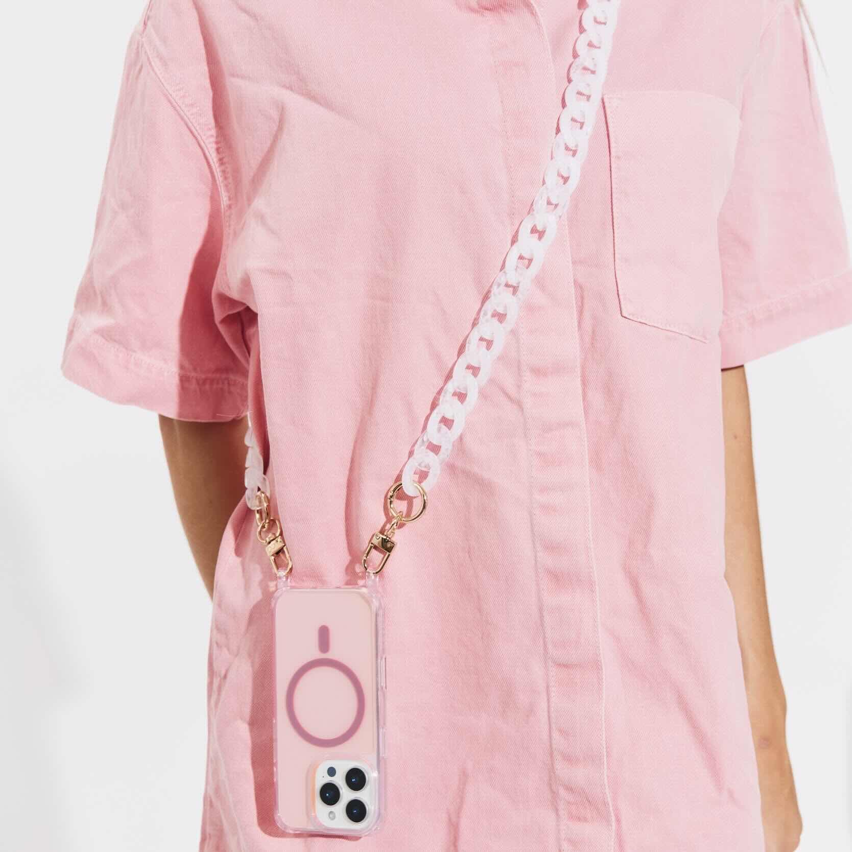 Curby Phone Chain White Tortoise - Image 4