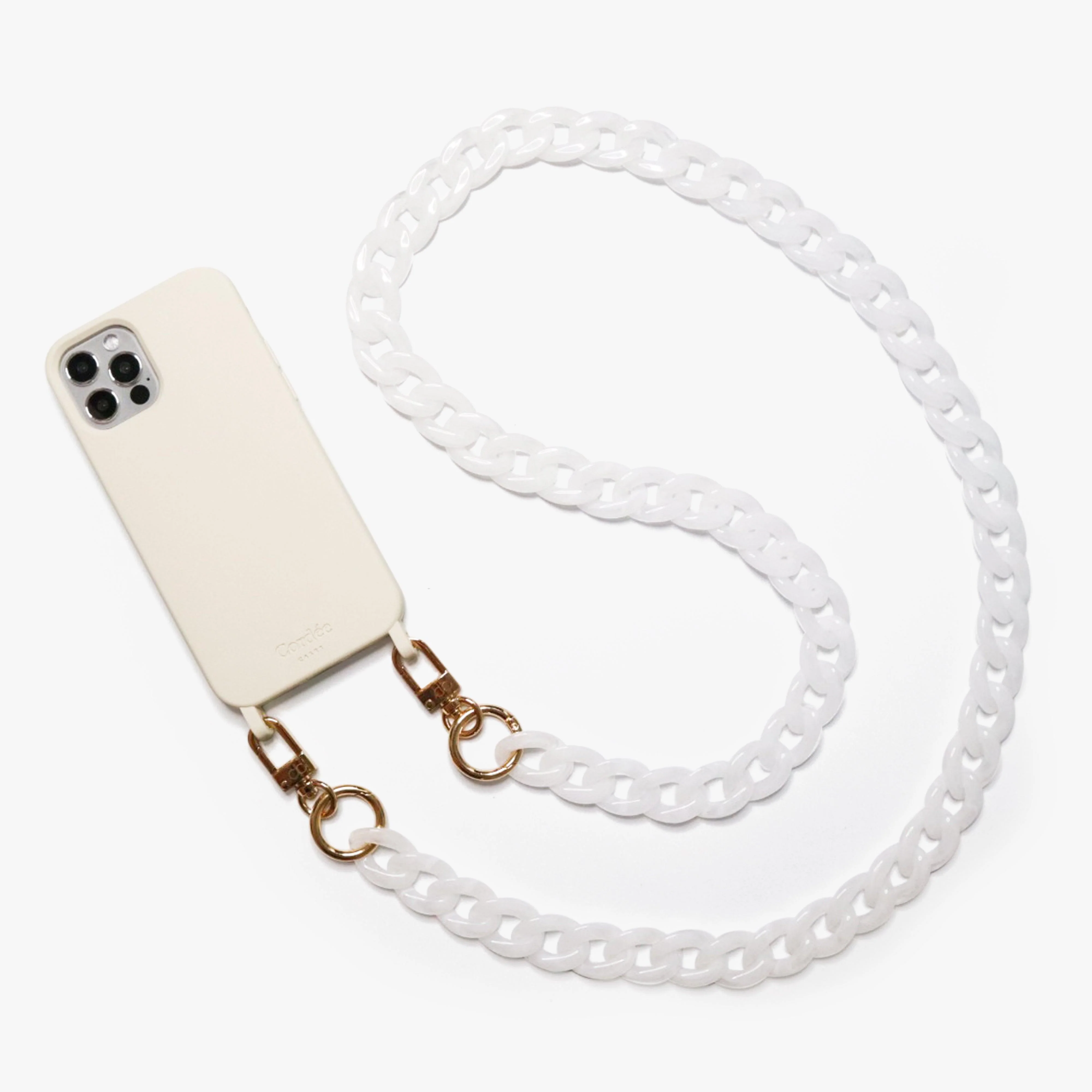 Curby Phone Chain White Tortoise - Image 5