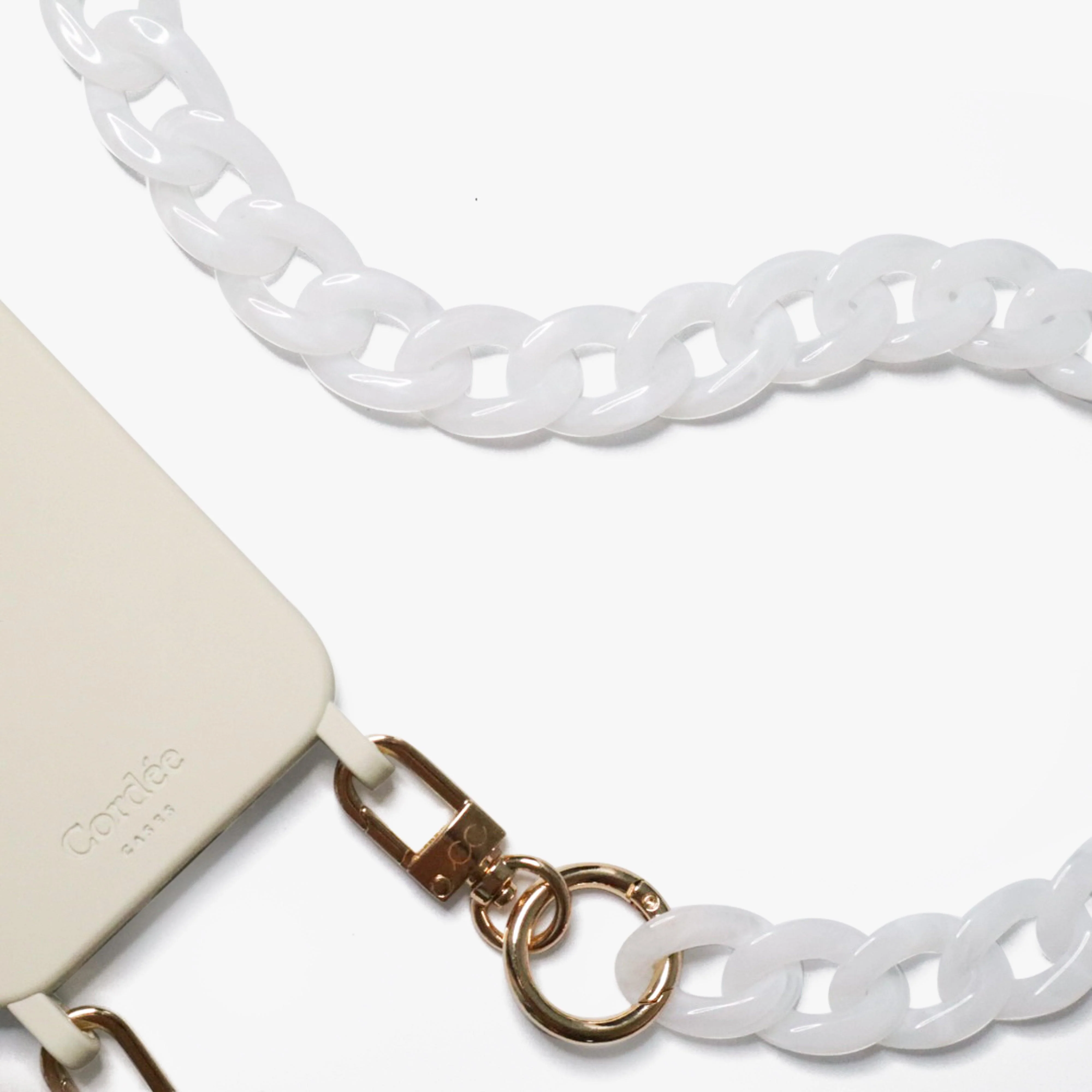 Curby Phone Chain White Tortoise - Image 6