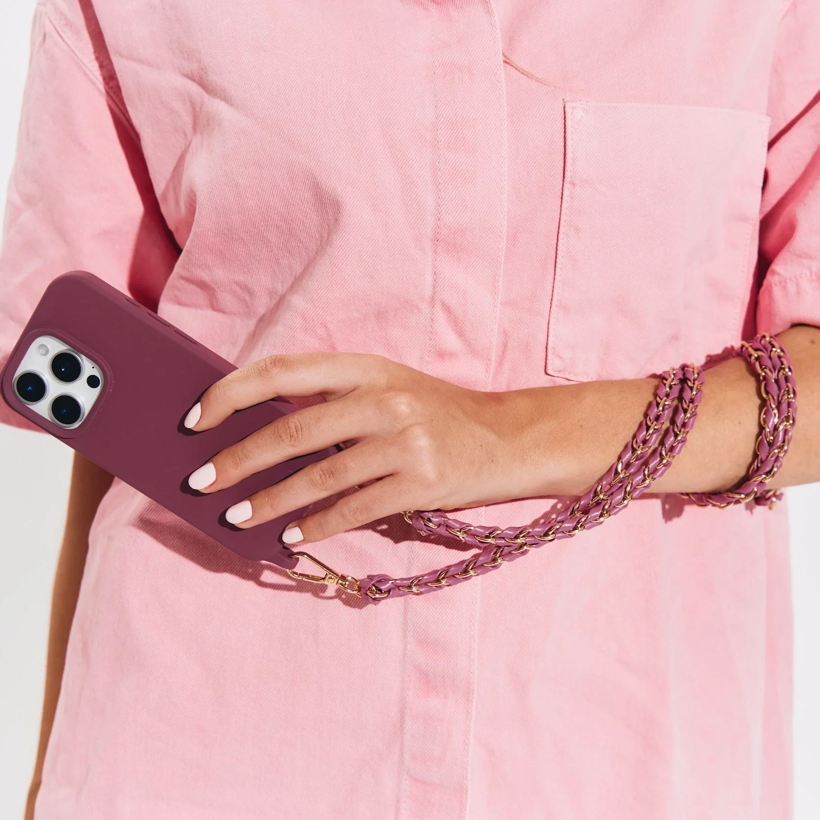 Emi Phone Chain Berry Burgundy - Image 5
